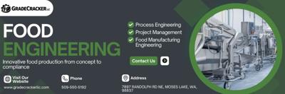 GradeCracker Expands Food Engineering Services for Processing Facilities
