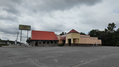 Old Plaza Tapatia Building in Pocomoke