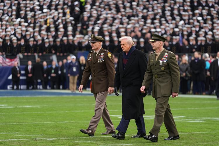 Trump Army Navy Game Football