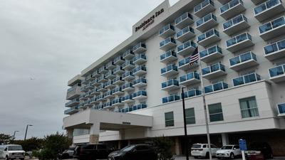 Gloomy Sky over Hotel