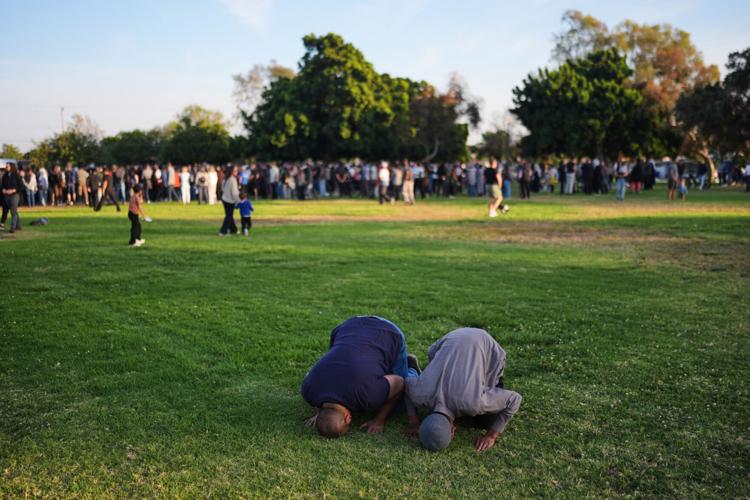 Photos from the scene of a deadly shooting at a San Diego mosque
