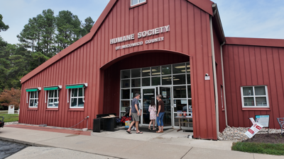 front of Wicomico County Humane Society
