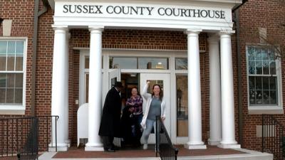 Leaving Court After Wilkerson Sentencing