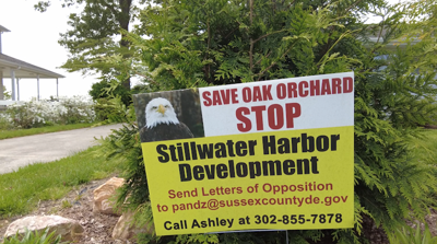 Anti-Stillwater Harbor Development Sign