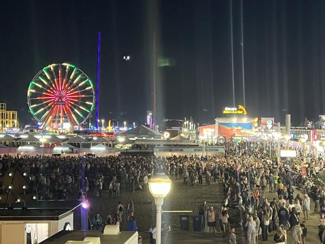 Boardwalk at night