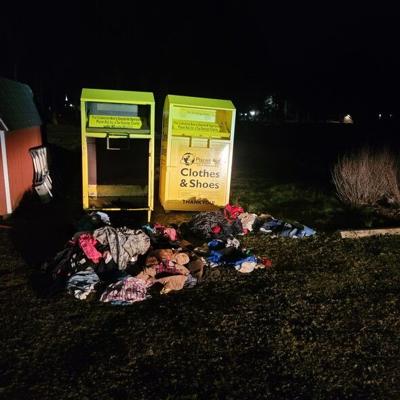 clothing donation fire