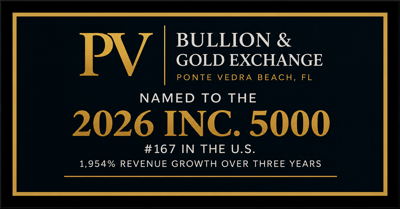 PV Bullion & Gold Exchange Ranks No. 167 on 2026 Inc. 5000 With 1,954% Growth