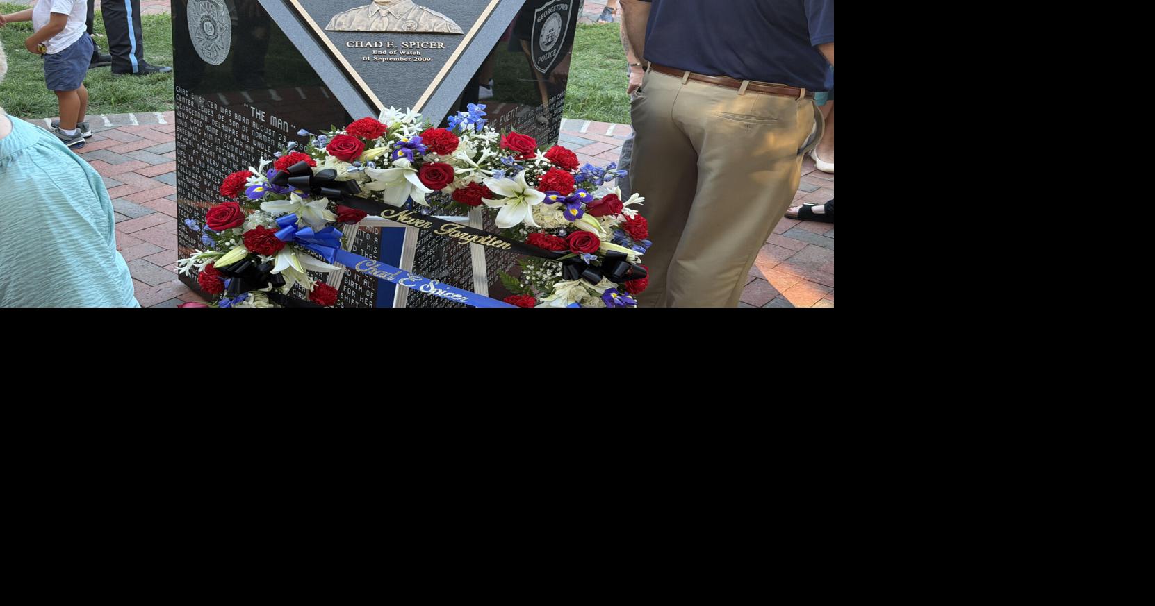 Georgetown honors Patrolman Chad Spicer 17 years after line-of-duty death