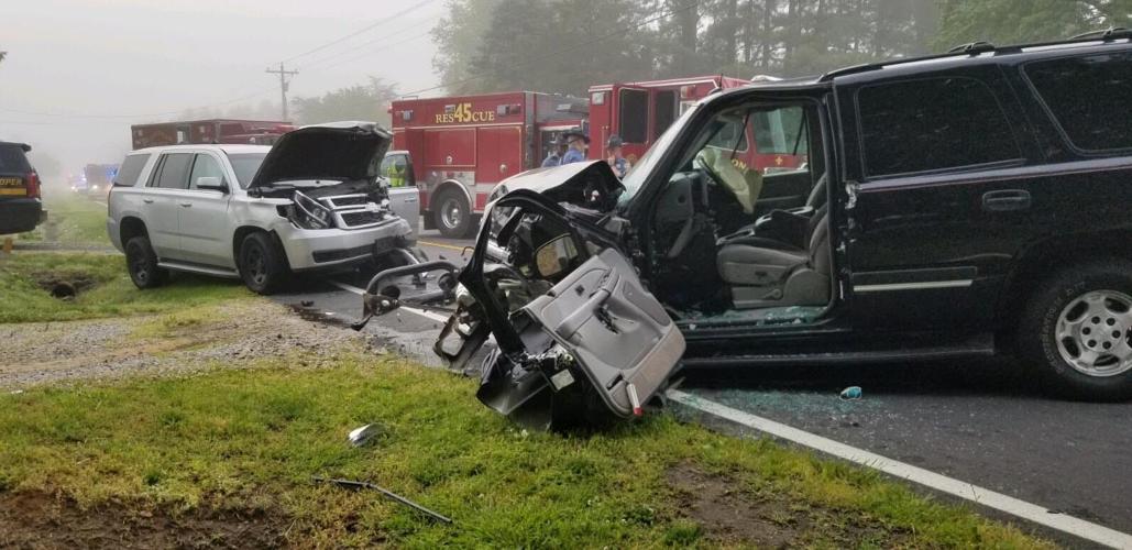 Updated: 2 Hurt in Head-on Crash Involving Delaware State Police Car