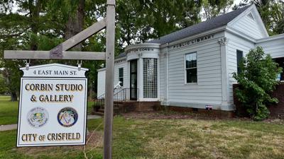 The final nature-based solutions community workshop at the Corbin Gallery in Crisfield