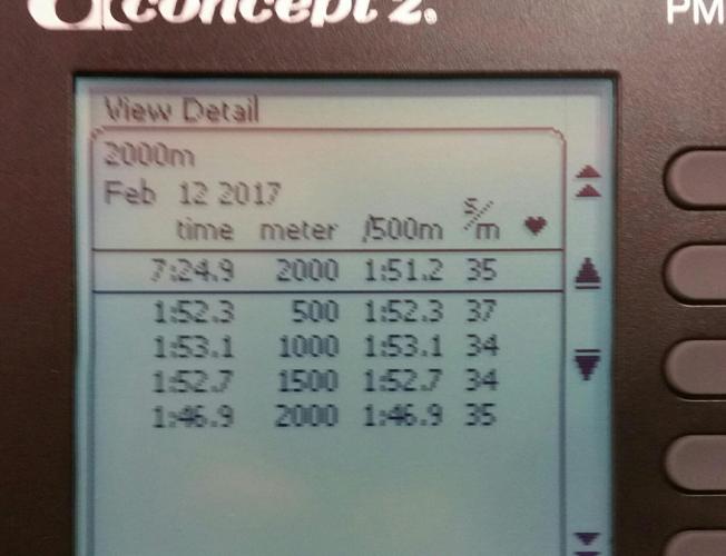 Crash B Rowing Screen