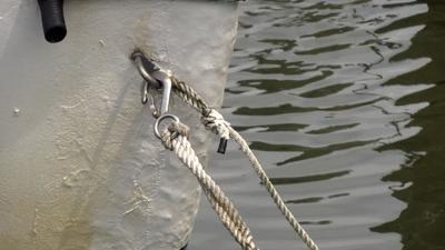 Boat Tied up in Crisfield