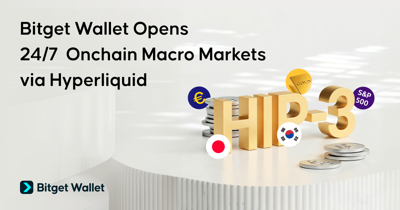Bitget Wallet Opens 24/7 Onchain Macro Markets via Hyperliquid HIP-3