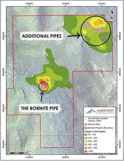 Ameriwest Outlines Multiple Additional Breccia Pipe-Style Targets at Bornite from Historical Soil Sampling and Mapping