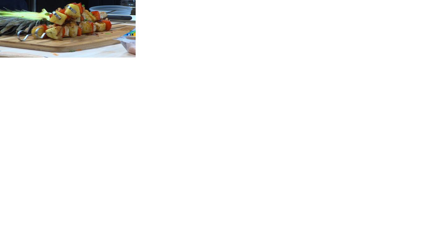 We're in the DelmarvaLife Kitchen Learning to Make Chicken Kebabs with a Chef From Perdue Farms