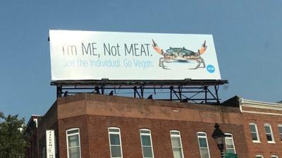 Marylanders Crabby Over PETA's Vegan Billboard in Baltimore