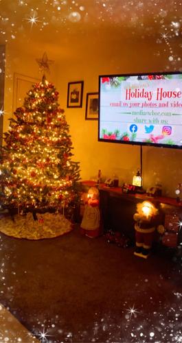 The Yates family's Christmas tree.