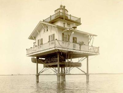 Somers Cove Light House Collapses in Storm