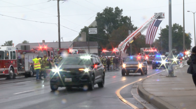 Cambridge police motorcade for Capt. Hinson on Sept. 22, 2026.