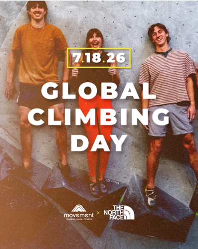 Movement Climbing, Yoga & Fitness Celebrates Global Climbing Day with Free Climbing, Community Events, and Athlete Activations Powered by The North Face