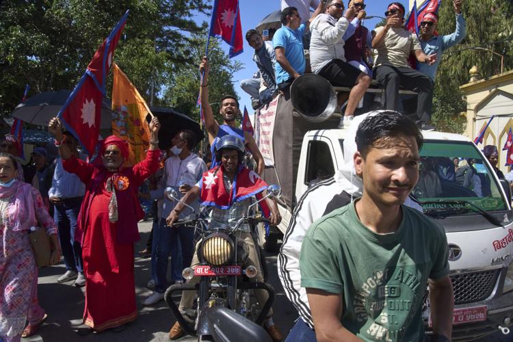 APTOPIX Nepal Monarchy Protests