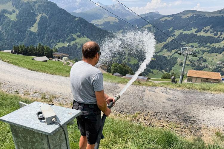 Switzerland Snow Cannons Wildfires