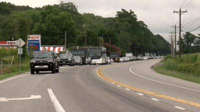 Easton Chemical Spill Traffic