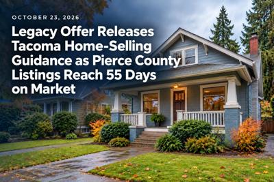 Legacy Offer Releases Tacoma Home-Selling Guidance as Pierce County Listings Reach 55 Days on Market