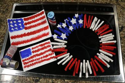 Fourth of July Crafts and American Fruit Flag