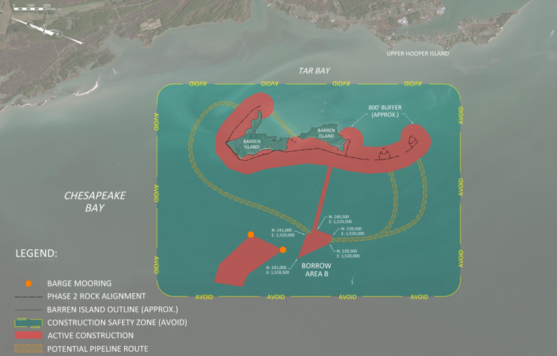 Barren Island Construction Zone