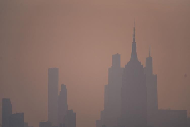 Climate Wildfires Smoke New York