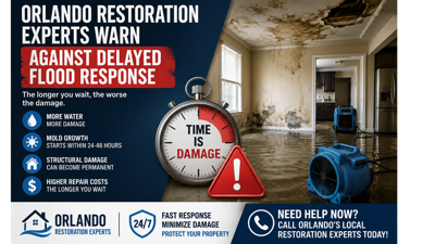 Delayed Flood Response? Orlando Restoration Experts Reveal Mold Timing