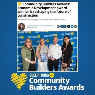 Guelph based Kiwi Newton Group recognized for driving economic growth and reshaping the future of construction