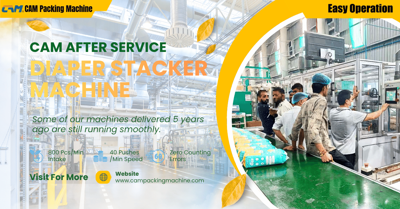Accelerating Secondary Packaging: Why Top Indian Manufacturers Trust the CAM 500 Diaper Stacker