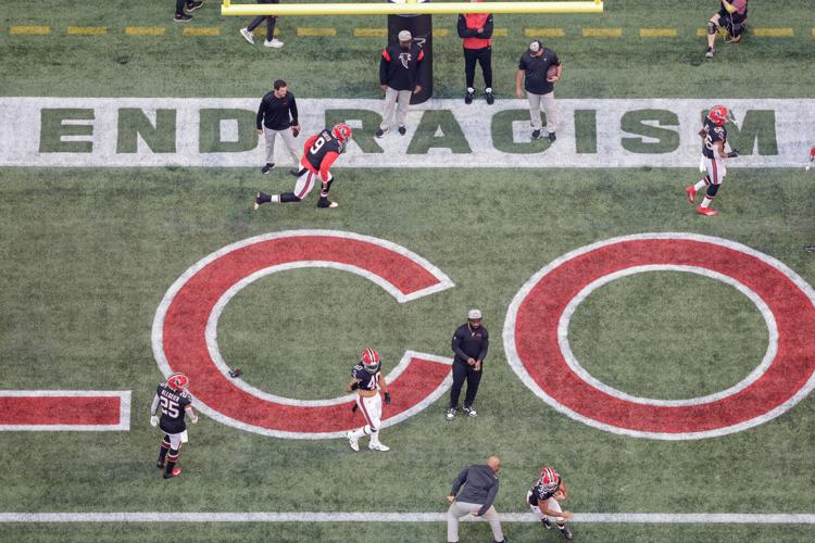 NFL End Zone Stencils Football