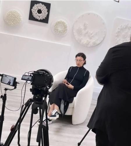 In the Age of AI-Generated Art and Mass Prints, Sculptor Natasha Kanevski Brings Physical Depth Back to Walls With Handcrafted Stone Clay Works