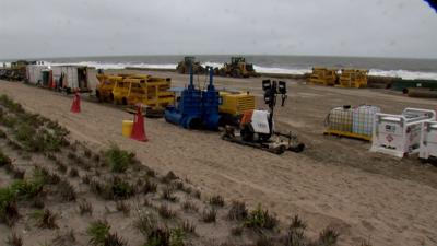 Beach Work Temporarily Halted in Bethany Beach