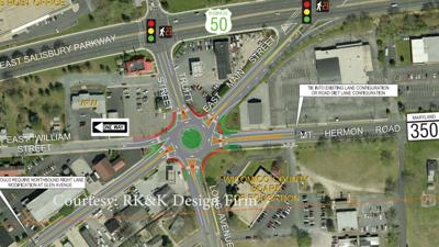 Proposed Roundabout for Wicomico County Intersection