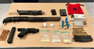 Gun and drug confiscation