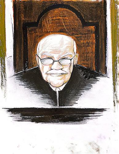 Randon Wilkerson Trial Sketch Judge
