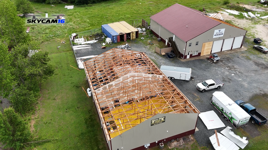 Damage to a second building at Wille & Co in Laurel, Del