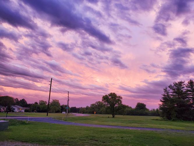 Colorful sky in Laurel