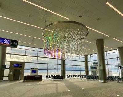Art Installations Create a Sense of Place in The New SLC Airport  'Crossroads to the World' by Artist Gordon Huether