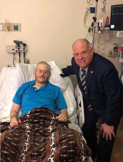 Gov. Hogan and Officer Spencer Wiersberg