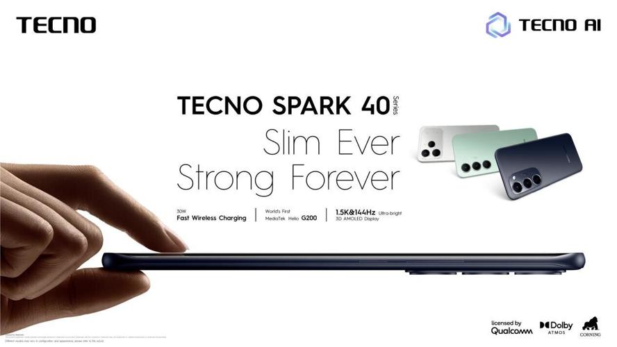 TECNO Unveils SPARK 40 Series: Ultra-Slim, Ultra-Strong Built for the Long Run