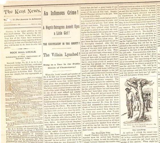Shameful Past: Lynchings on Delmarva- James Taylor Lynched in Kent County, Md. in 1892