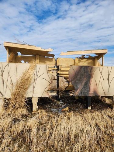 Hoopers Island Duck Blind Fire