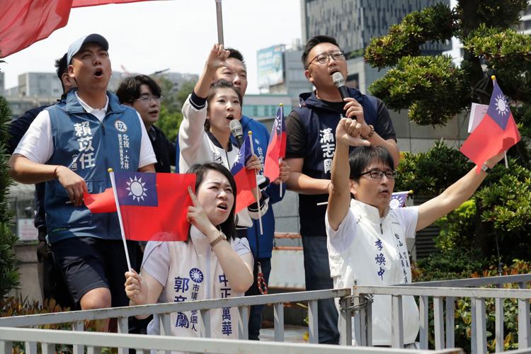 Taiwan China Protest