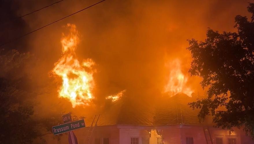 Laurel fire roof