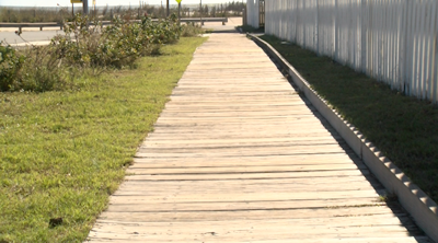 Surf Avenue Wooden Walkway in Rehoboth Beach